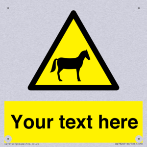 Custom warning horses